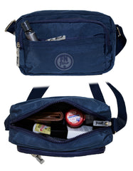 Fino SK-7743 Shoulder/ Crossbody Waterproof Ultra-Light Crinkle Nylon Bag