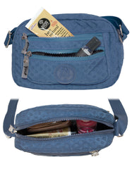Fino SK-7744 Waterproof Ultra-Light Crinkle Nylon Crossbody/ Shoulder Bag