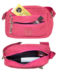 Fino SK-7744 Waterproof Ultra-Light Crinkle Nylon Crossbody/ Shoulder Bag