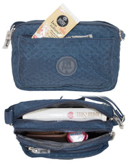 Fino SK-7745 Nylon Shoulder/ Crossbody Waterproof Ultra-Light Crinkle Bag