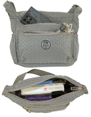 Fino SK-7748 Nylon Sling/ Crossbody Waterproof Ultra-Light Crinkle Bag