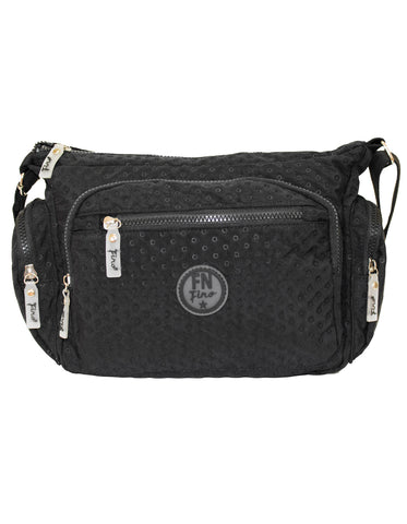 Fino SK-7749 Waterproof Ultra-Light Crinkle Nylon Crossbody/ Shoulder Bag