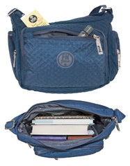 Fino SK-7749 Waterproof Ultra-Light Crinkle Nylon Crossbody/ Shoulder Bag