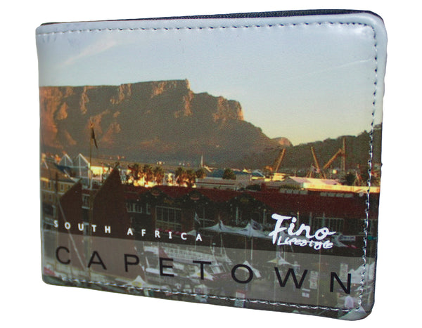 Fino SK-FZ21 Table Mountain Bi-fold Wallet with SD Card Holder & Box