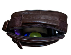 Fino SK-GT206 Unisex Top Grain Genuine Leather Crossbody Bag