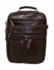 Fino SK-GT209 Unisex Top Grain Genuine Leather Sling/ Tablet Bag