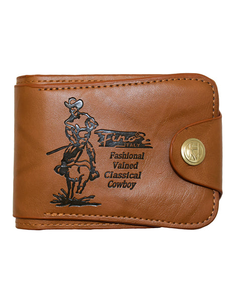 Fino SK-LS070 Faux Leather Cowboy Bifold Wallet