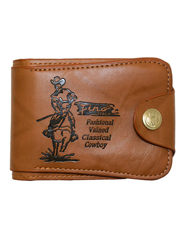 Fino SK-LS070 Faux Leather Cowboy Bifold Wallet