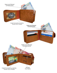Fino SK-LS070 Faux Leather Cowboy Bifold Wallet