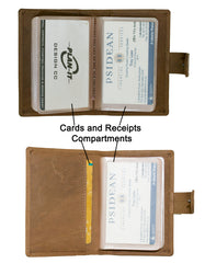 Fino SK-LV1313 Full Grain Genuine Leather Men’s Compact Credit Card Wallet