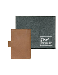 Fino SK-LV1313 Full Grain Genuine Leather Men's Compact Card Holder Wallet