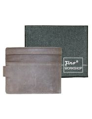 Fino SK-LVH155 Full Grain Genuine Leather Men’s Bifold Wallet - Coffee