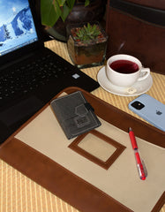 Fino SK-W033 Faux Leather Travel Card Slim Compact Wallet with Box
