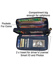 Fino 1003-798 Satin Grab & Go All in 1 Purse with Cellphone Pouch