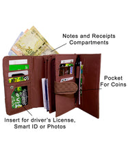 Fino 1004-093 Faux Leather Woven Design Card Holder Organiser Purse
