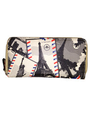 Fino 1655-798 Faux Leather Grab & Go All in 1 Purse with Cellphone Pouch
