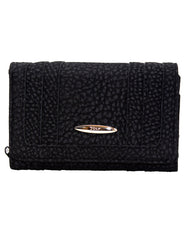 Fino 261-093 Suede Pebbled Embossed Card Holder Organiser Purse