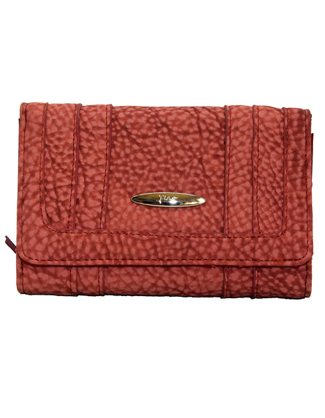 Fino 261-093 Suede Pebbled Embossed Card Holder Organiser Purse