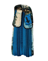 Fino 505-798BU Faux Leather Grab & Go All in 1 Purse with Cellphone Pouch