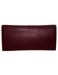 Fino 51144 Tri-Fold Faux Leather Purse with Cell Phone Compartment Holder and Gift Box