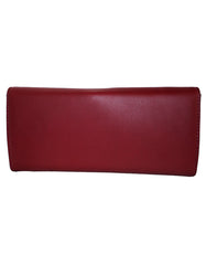 Fino 5618 Elegant Tri-Fold Faux Leather Purse with Cellphone Pouch & Box