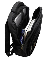 Fino 570 17" Laptop Backpack with Blue Logo- Black