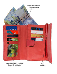 Fino 811-093 Faux Leather Metal Design Card Holder Organiser Purse