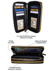 Fino 8146-798 Faux Leather Grab & Go All in 1 Purse with Cellphone Pouch