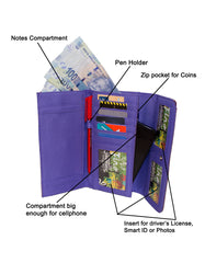 Fino 862-765 Faux Leather Printed Croc Design Long Card Holder Purse