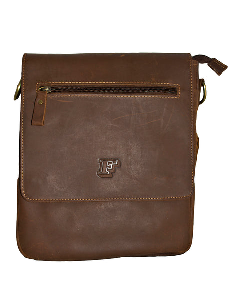 Fino 8712 Full Grain Genuine Leather Crossbody Satchel Bag