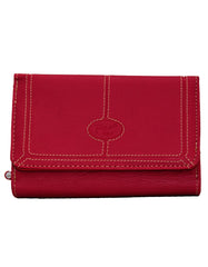 Fino 916-093 Faux Leather Neatly Stitched Designed Card Holder Purse