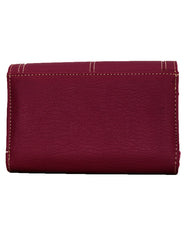 Fino 916-093 Faux Leather Neatly Stitched Designed Card Holder Purse