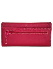 Fino 916-3612 Faux Leather Edge Stitched Long Card Holder Purse