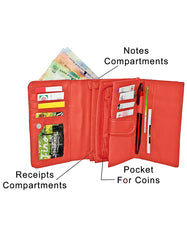 Fino 993-093 Faux Fine Pebbled Leather Card Holder Organiser Purse