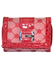 Fino A04-2015 Classic Design Compact Canvas & Faux Leather Purse