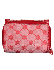 Fino A04-2015 Classic Design Compact Canvas & Faux Leather Purse