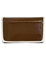 Fino A268-093 Soft Faux Leather Patent Card Holder Organiser Purse