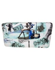 Fino A69-1409 Faux Leather Stylish Paris Street Design Purse