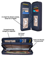 Fino A70-798 Faux Leather Grab & Go All in 1 Purse with Cellphone Pouch