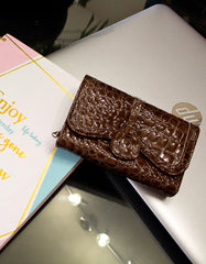 Fino B-093 Croc Texture Faux Leather Card Holder Organiser Purse