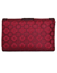 Fino B090-093 Classic Faux Leather Card Holder Organiser Purse with Ostrich Edged Design