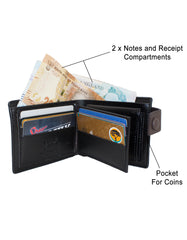 Fino DPU-225 Faux Leather 2 Tone Card Wallet with Box