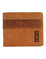 Fino DWS-87021 Genuine Leather Wallet with SD Card Holder & Box - Brown