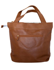 Fino G-8210 Classy Faux Leather Handbag with Scarf Trim
