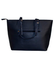 Fino G-8211-2 Faux Leather Check Print Tote Handbag