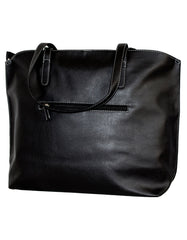 Fino G-8213 Faux Suede Leather Tote Bag & Purse Set