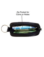 Fino G6331 Soft Genuine Leather Pouches with Mini Belt Value Packs - Set of 5