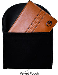 GIO 104 Full Grain Genuine Leather Unique Design Bifold Wallet – Brown