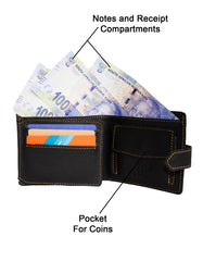 Fino GX-046 Full Grain Soft Genuine Leather Wallet with Box