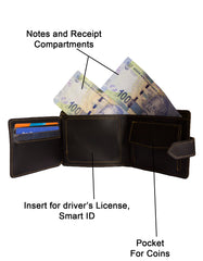 Fino GX-046 Full Grain Soft Genuine Leather Wallet with Box